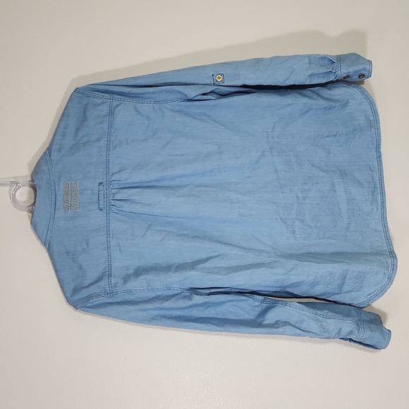 Land Rover Women's Denim Button Up Shirt Size 14 - Picture 11 of 15